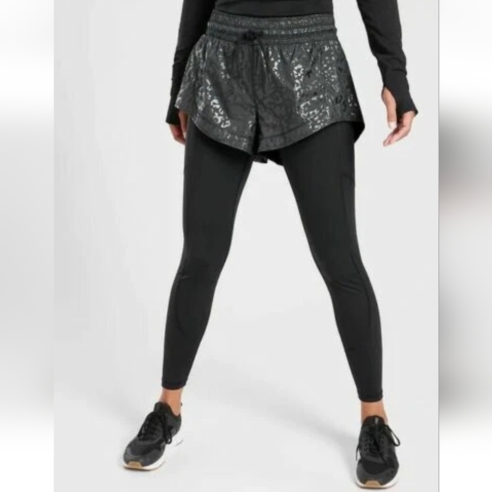 Athleta Rainier 2 in 1 Tight - Athletic Running Shorts & Leggings